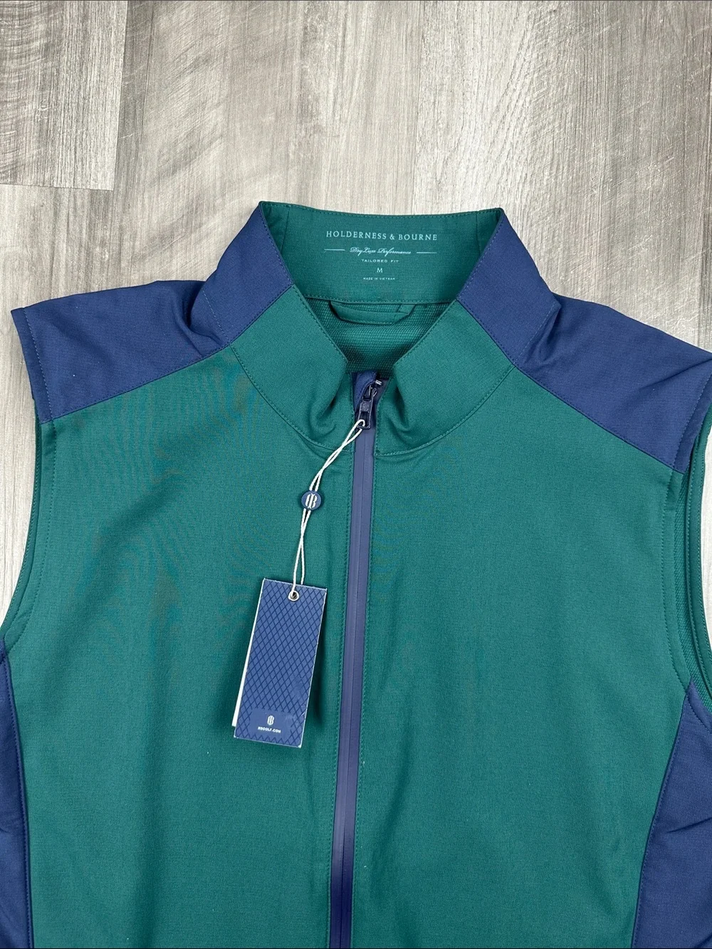 Holderness and Bourne Golf Luxe Pine Tailored Fit The Hayes Vest - Medium_5